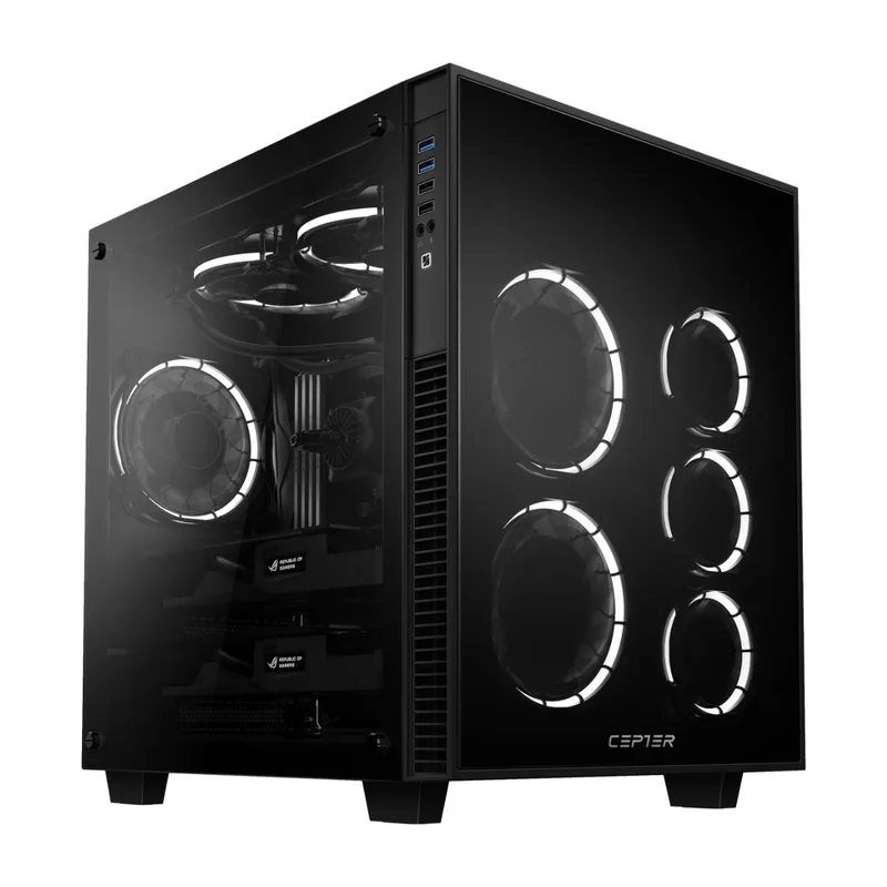 Cepter Carapace Cube T.G RGB Box datorchassi