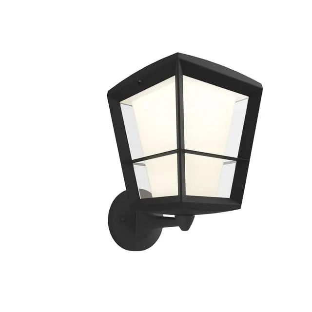 Philips HUE Econic WACA svart uppåtriktad vägglampa