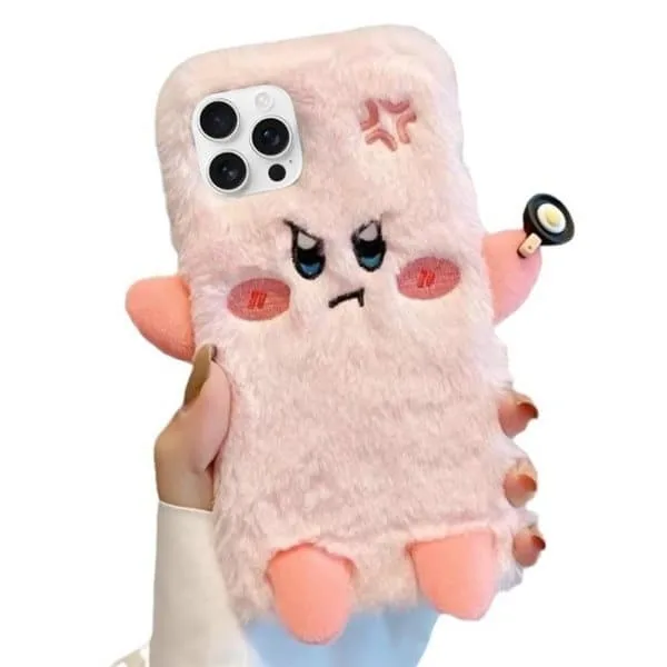 24 Rosa Fluffigt Bakskal till iPhone 14