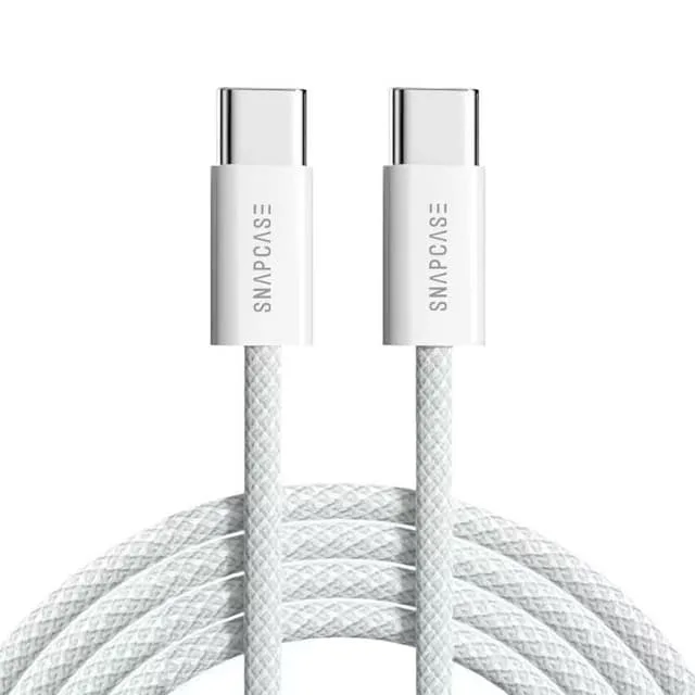 Snapcase USB-C/USB-C flätad kabel