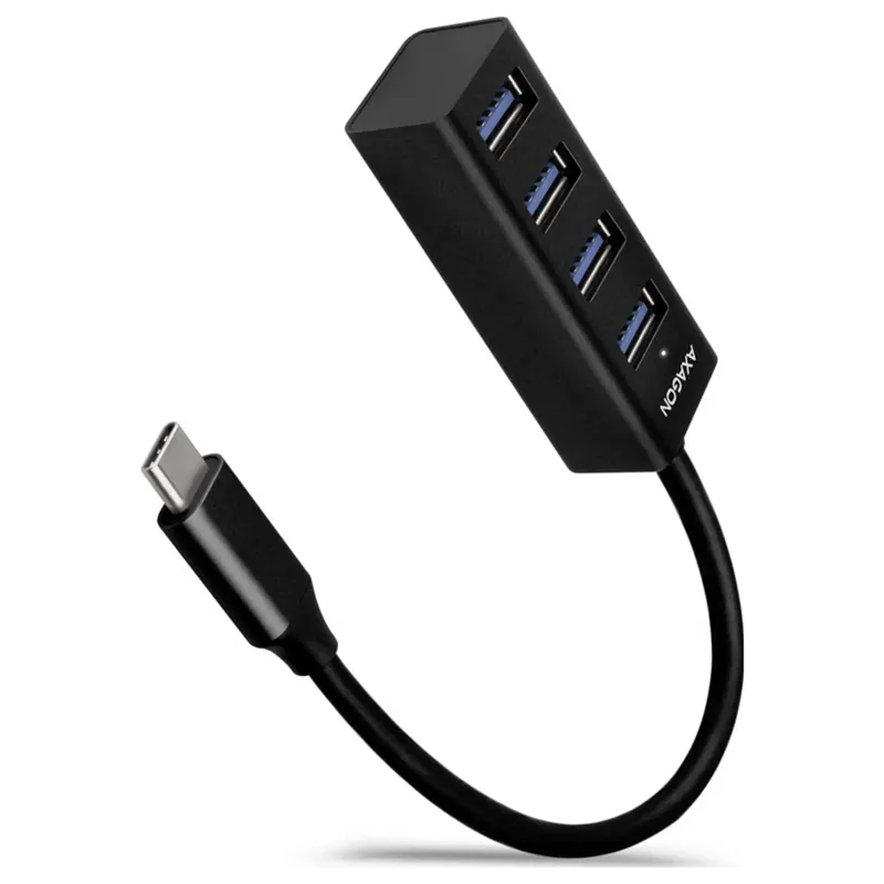 Axagon HUE-M1C USB-hubb, 4 portar, USB-C