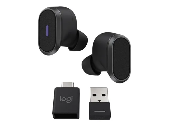 Logitech Zone True Wireless trådlösa in-ear-hörlurar med ANC, grafit