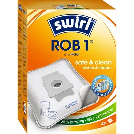 Swirl ROB 1 dammpåse till robotdammsugare 4 st
