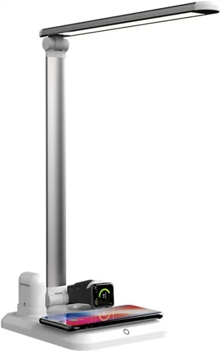 Bordslampa med trådlös Qi-laddning