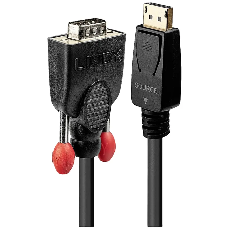 Lindy 41941 videokabel adapter DisplayPort till VGA 1 m