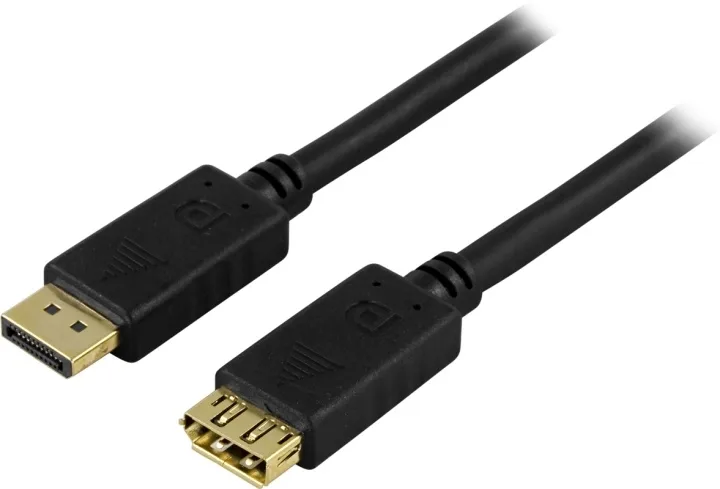 DELTACO DisplayPort-förlängningskabel