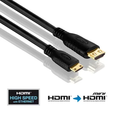 PureLink HDMI-mini-kabel, 3 m, svart