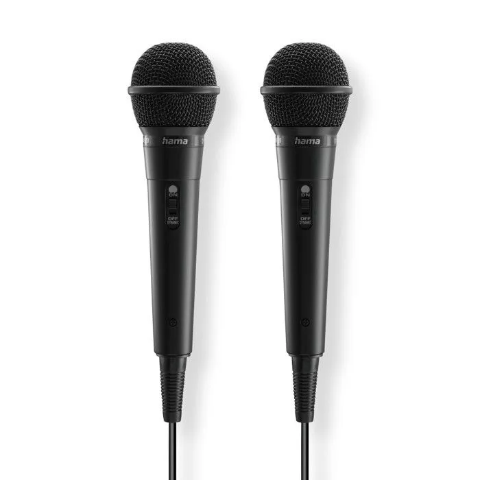 Hama Mikrofon Karaoke dynamisk 2-pack