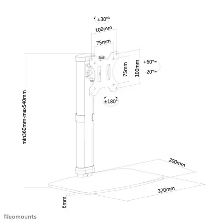 Neomounts FPMA-D890 ställ