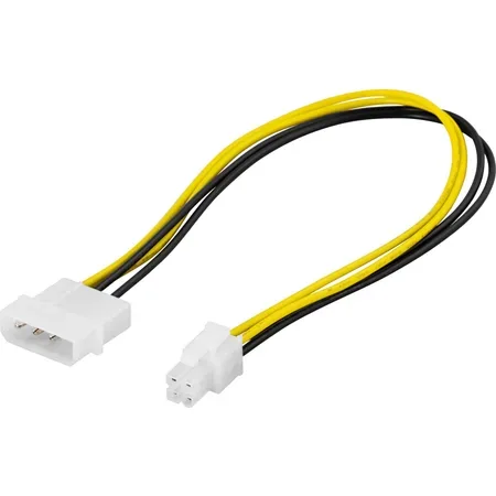 DELTACO - strömkabel - 4 pin intern effekt till 4 pin ATX12V