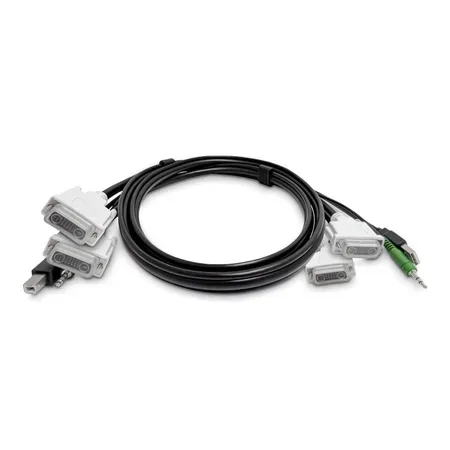 StarTech.com SK2DVMMKVM10-TAA KVM-kabel 3 m, svart