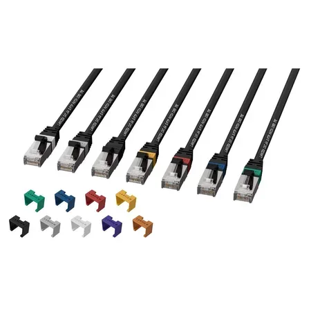Lanview CAT6A S/FTP nätverkskabel 20 m, svart LSZH
