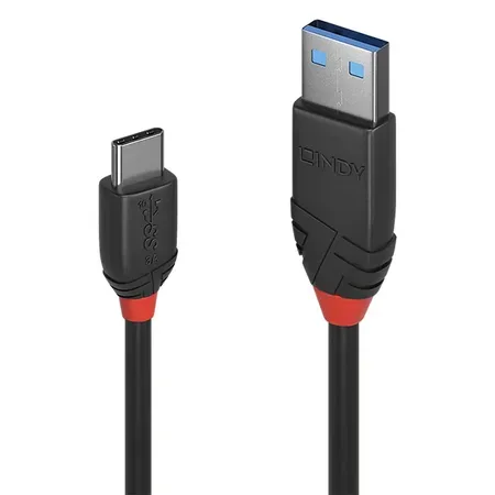 Lindy 36916 USB-kabel USB 3.2 Gen 1 1 m USB A till USB C svart