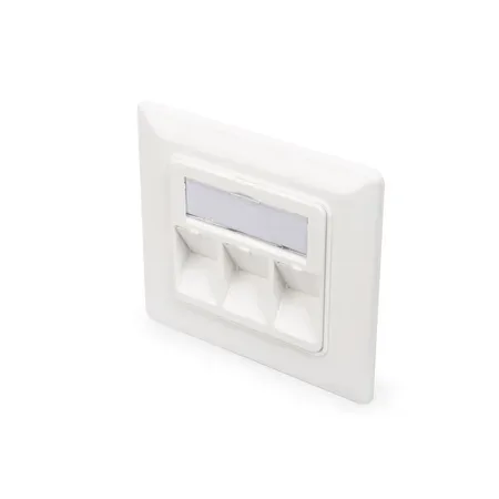 Digitus DN-93821 nätverksuttag RJ-45, 3 uttag, vit