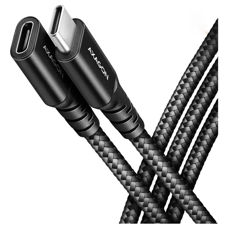 AXAGON BUCM32-CF05AB förlängningskabel USB-C hane till hona, 0,5 m