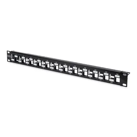 DIGITUS DN-91412 patchpanel 1U, 24 portar, Cat6a