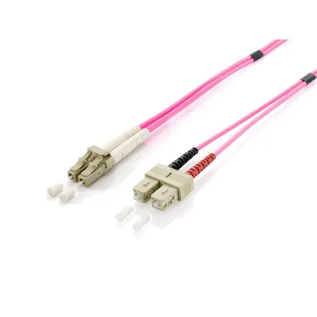 Equip 255536 InfiniBand- och fiberoptisk kabel, 10 m, 2x LC 2x SC, rosa