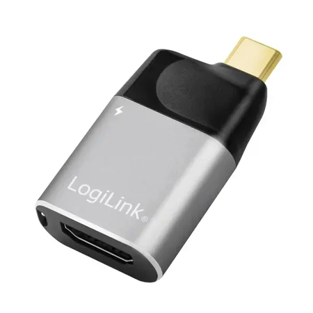 LogiLink CUA0203 adapter USB Type-C till HDMI Type A, svart/grå