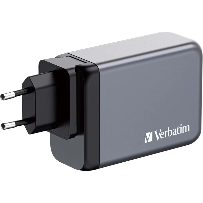 Verbatim GNC-240 GaN-laddare 240 W, 4 portar (3 x USB-C, USB-A)