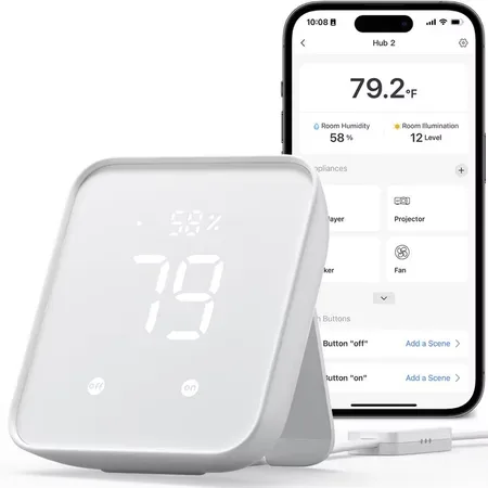 SwitchBot Hub 2 nav, trådlös, väggmonterad