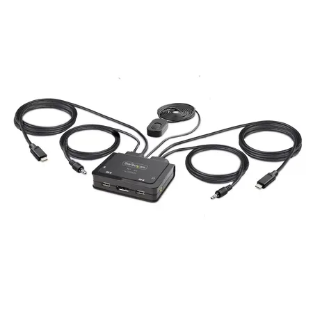 StarTech.com 2-ports USB-C KVM-switch, DisplayPort, 4K 60 Hz