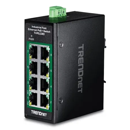 TRENDnet TI-PELC80 switch, 8 portar, ohanterad