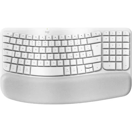 Logitech Ergo Series Wave Keys för Mac, tangentbord, QWERTZ, tyskt