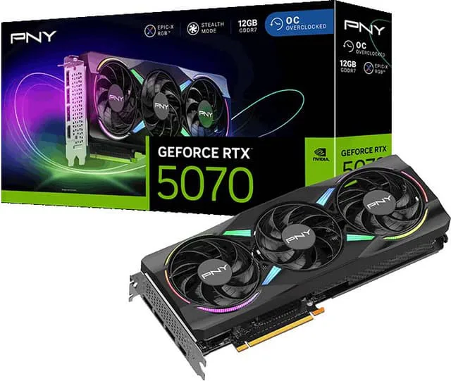 PNY GeForce RTX 5070 12GB ARGB 3X OC