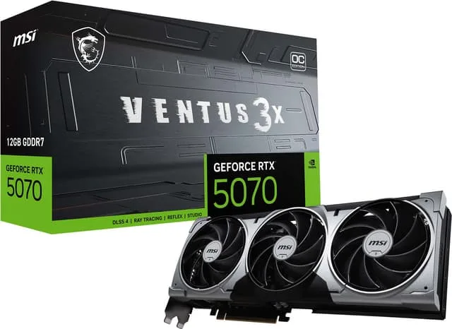 MSI GeForce RTX 5070 VENTUS 3X OC 12 GB GDDR7