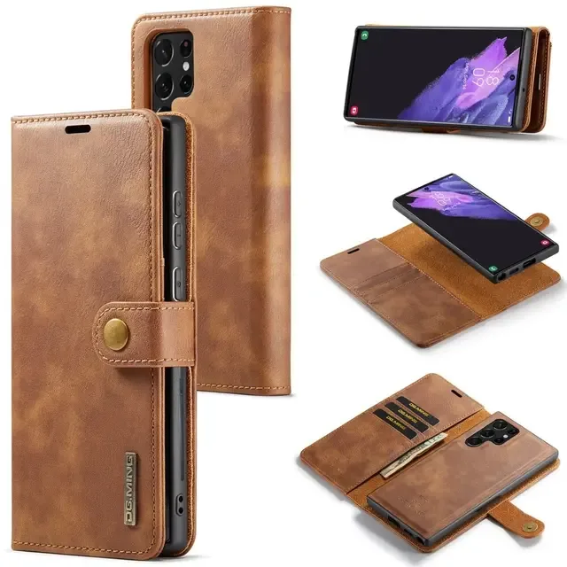 DG Ming Samsung S25 Ultra 2-i-1 Magnet Plånboksfodral