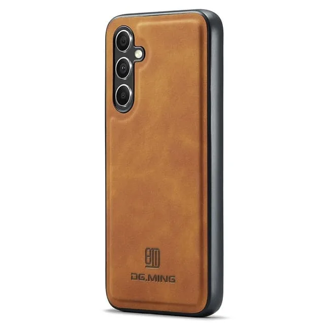 DG Ming Samsung S25 Premium PU-Läder Hybrid Skal