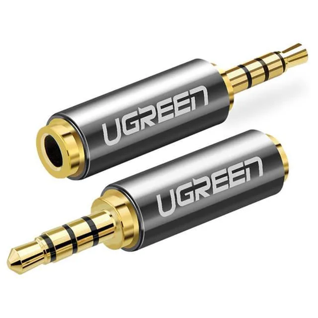 UGREEN Ljudadapter 3,5 mm mini-jack hona till Jack 2,5 mm mini-jack hane