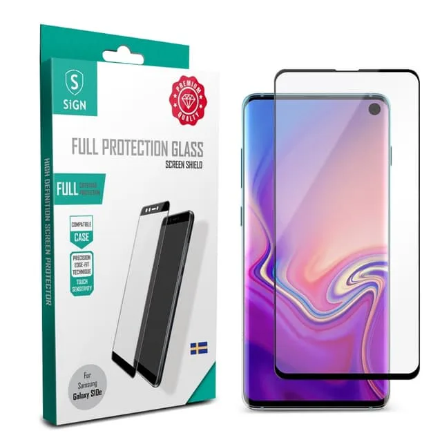 SiGN Heltäckande Härdat Glas Skärmskydd för Samsung