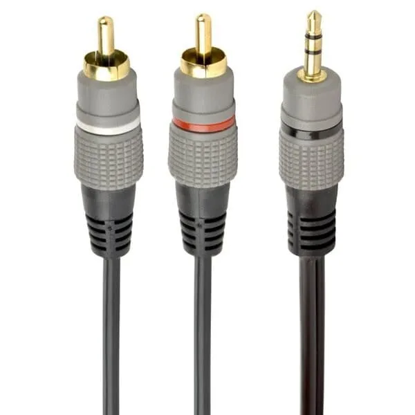 Ljudkabel - 3,5mm till 2xRCA 5m