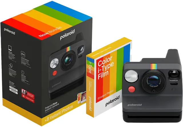 Polaroid Now Gen. 3 direktkamera, svart