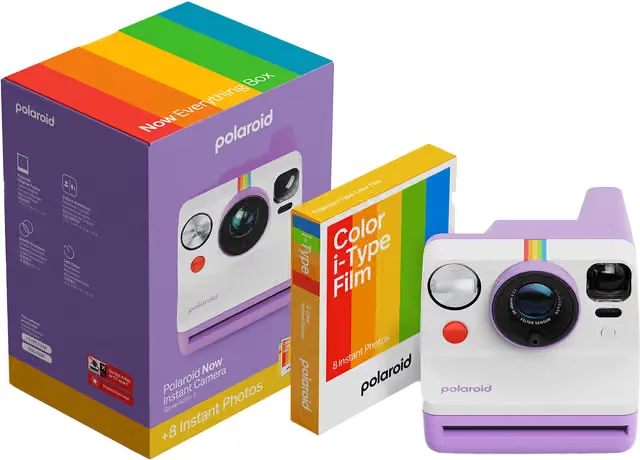 Polaroid Now Gen. 3 direktkamera, lila