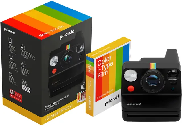 Polaroid Now+ Gen. 3 direktkamera, svart