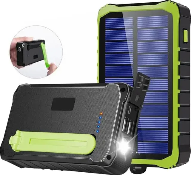 Denver 10000mAh solenergibank med handvev
