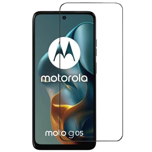 CaseOnline 5D glas skärmskydd Motorola Moto G05