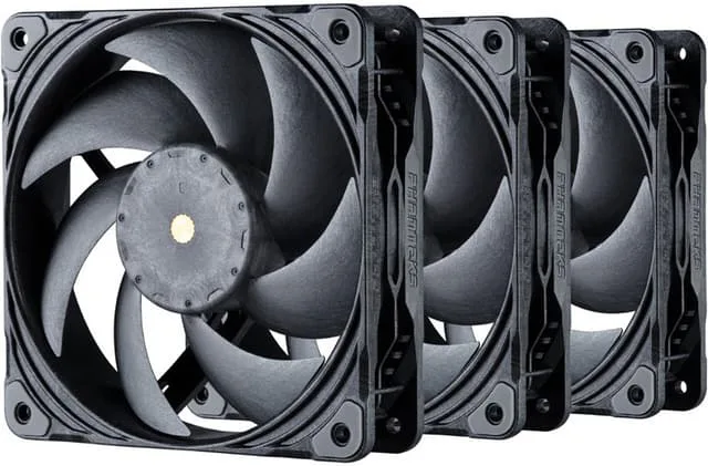 Phanteks T30 120mm PWM-fläkt (svart/3-pack)