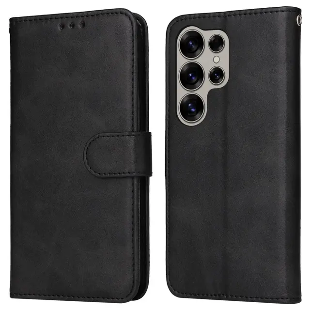 Skalo Samsung S25 Ultra PU-läder Plånboksfodral