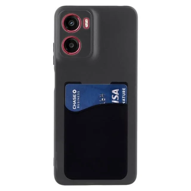 CaseOnline Silikon skal med korthållare Motorola Moto E15