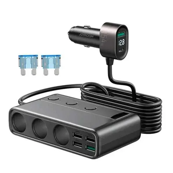 Joyroom JR-CL06 billaddare, 154 W, USB-C + USB-A