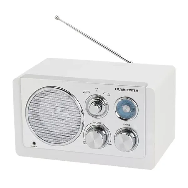 Denver TR-63W FM/AM-radio, vit (A13188)