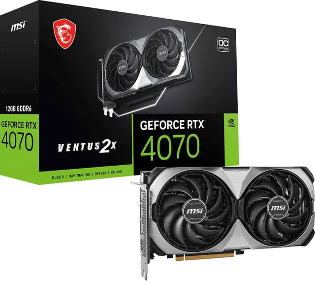 MSI GeForce RTX 4070 Ventus 2X E OC