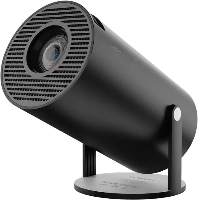 NÖRDIC Mini Portable Projector 720p HD-stöd Android 11 – WiFi 6, BT 5.0, 180° rotation, hemmabioprojektor
