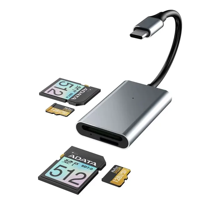 Nördic USB-C 3.0 Kortläsare 4 Slot SD4.0