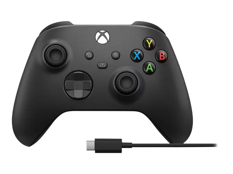Microsoft Xbox Series X trådlös handkontroll med kabel, svart