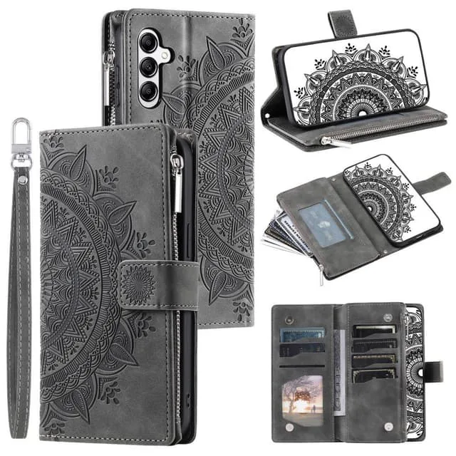Samsung Galaxy A26 / A16 plånboksfodral Fodral Skal Mandala blommönster