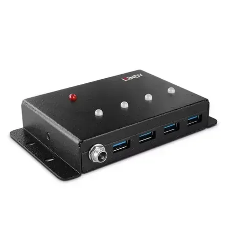 Lindy USB 3.0-hubb 4 portar i metall